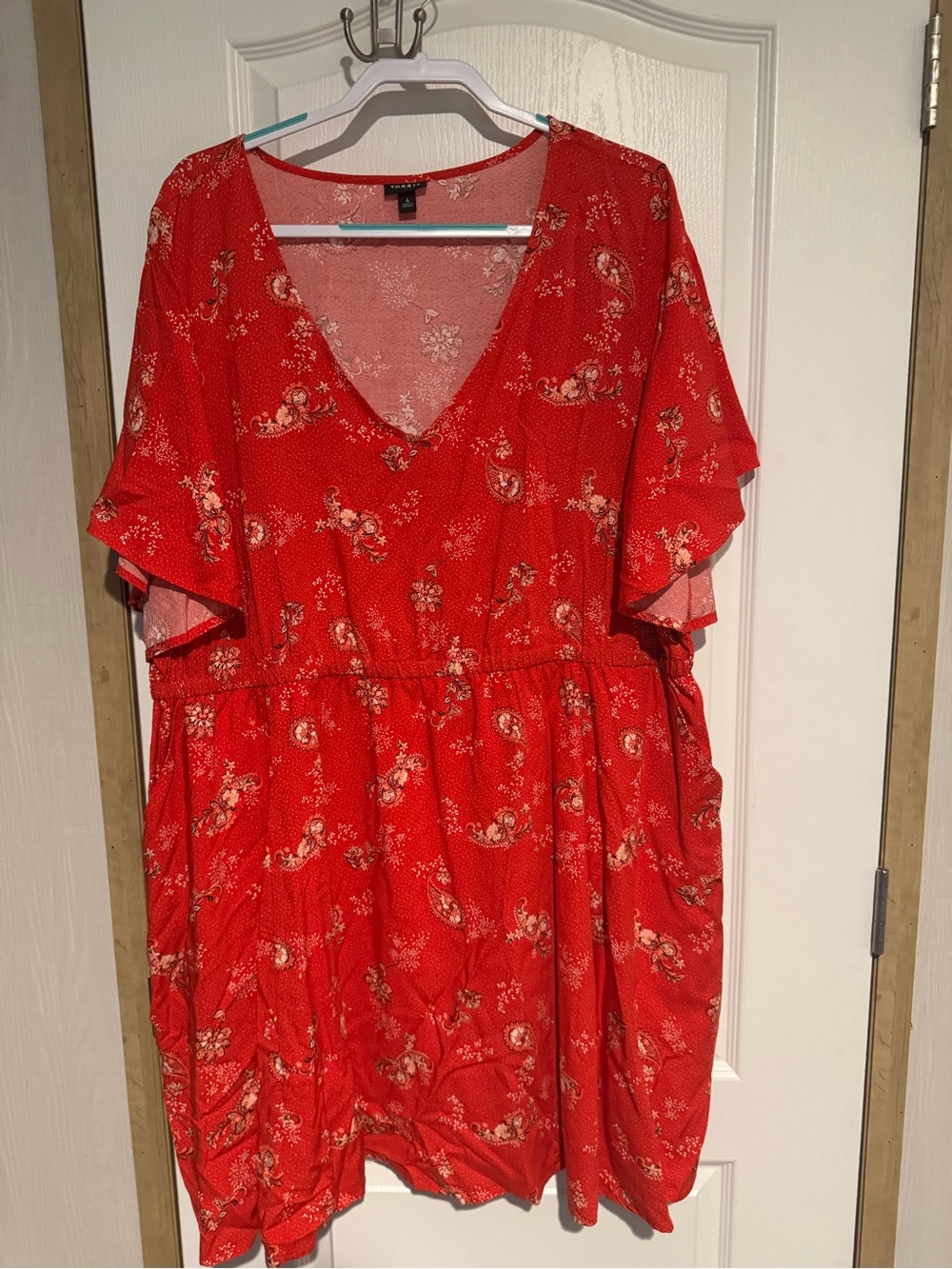 Torrid Red Floral Mini Dress